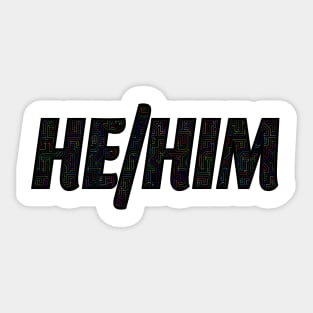 he/him Sticker